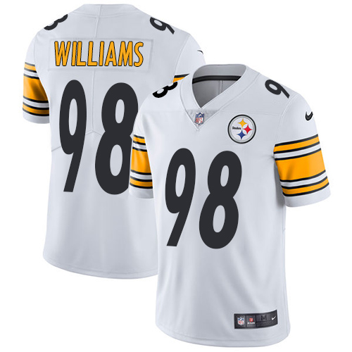 Nike Steelers #98 Vince Williams White Men's Stitched NFL Vapor Untouchable Limited Jersey - Click Image to Close